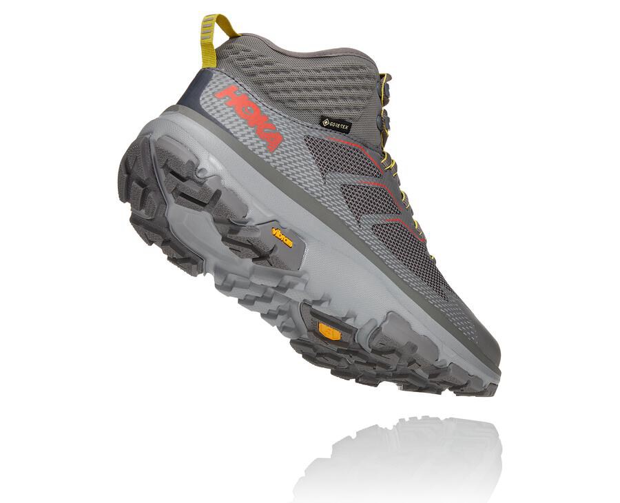 Hoka One One Yürüyüş Botları Erkek Gri - Toa Gore-Tex - WU8371625